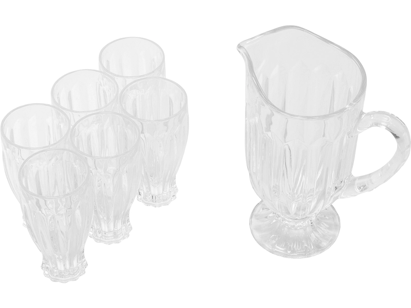 Karaffe und Gläser LISA 7 -teilig 1.2 L