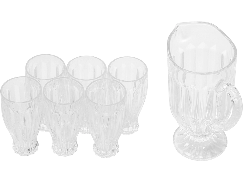 Karaffe und Gläser LISA 7 -teilig 1.2 L