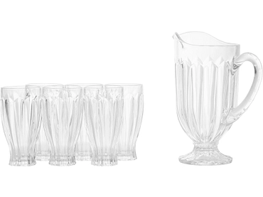 Karaffe und Gläser LISA 7 -teilig 1.2 L