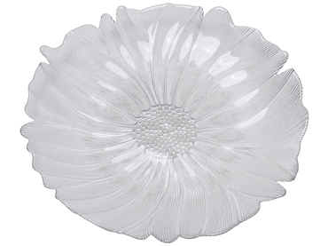 Assiette de présentation BEATRICE verre transparent