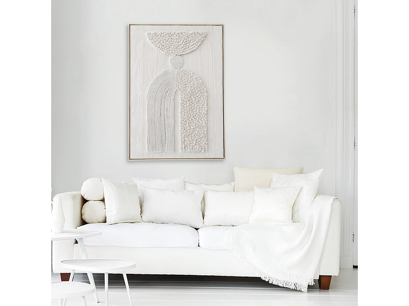 Toile texturée YOLAN 1 pièce gris