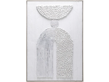 Toile texturée YOLAN 1 pièce gris