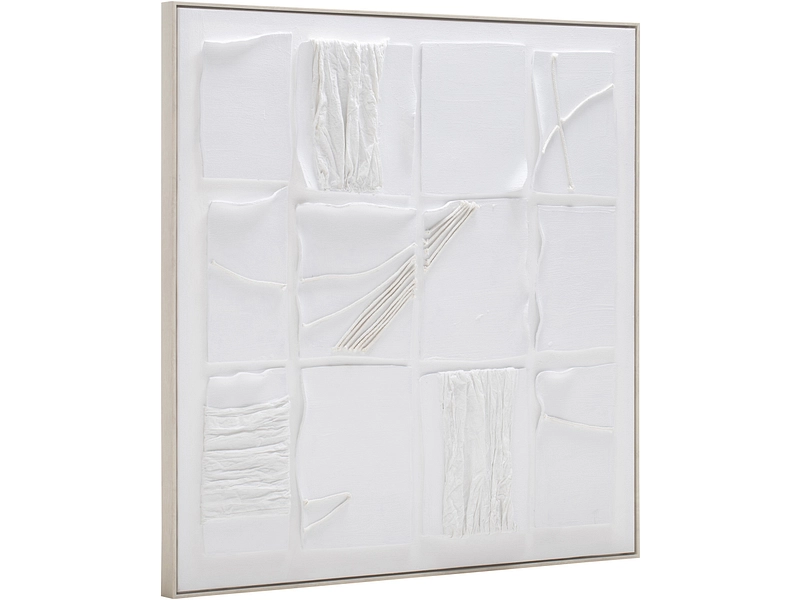 Strukturierte Leinwand PIA 1 Stück weiss