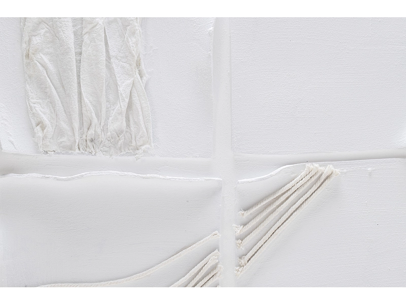 Strukturierte Leinwand PIA 1 Stück weiss