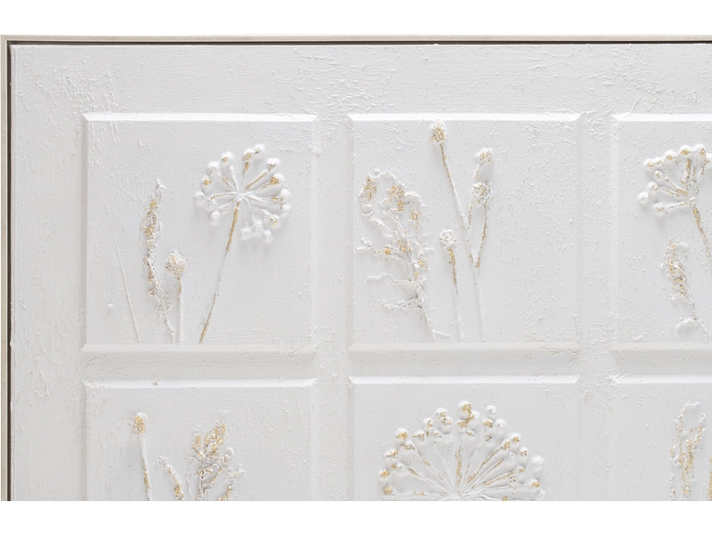 Toile texturée INDIA 1 pièce blanc