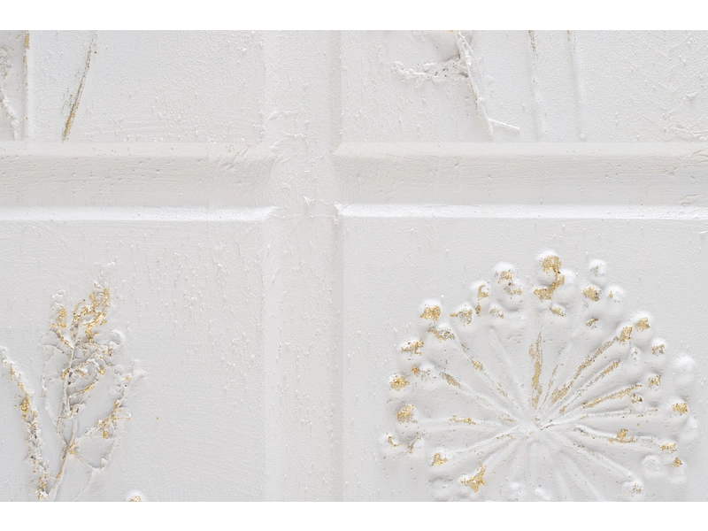 Toile texturée INDIA 1 pièce blanc