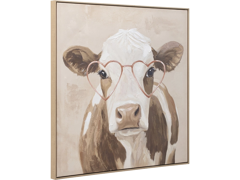 Toile imprimée et peinte main NORI 1 pièce multicolore