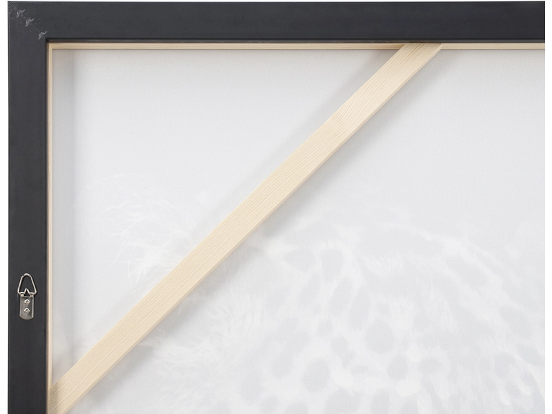 Bedruckte und handbemalte Leinwand OWEN 1 Stück schwarz Bedruckte und handbemalte Leinwand OWEN 1 Stück schwarz