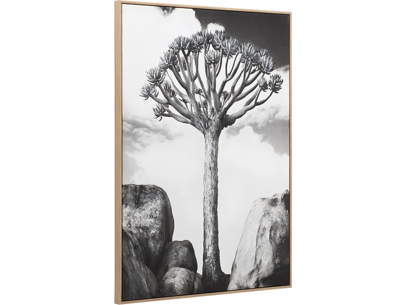 Bedruckte und handbemalte Leinwand CASSIA 1 Stück schwarz Bedruckte und handbemalte Leinwand CASSIA 1 Stück schwarz