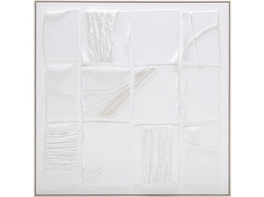 Strukturierte Leinwand PIA 1 Stück weiss