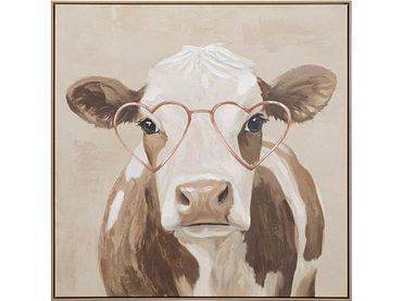 Toile imprimée et peinte main NORI 1 pièce multicolore