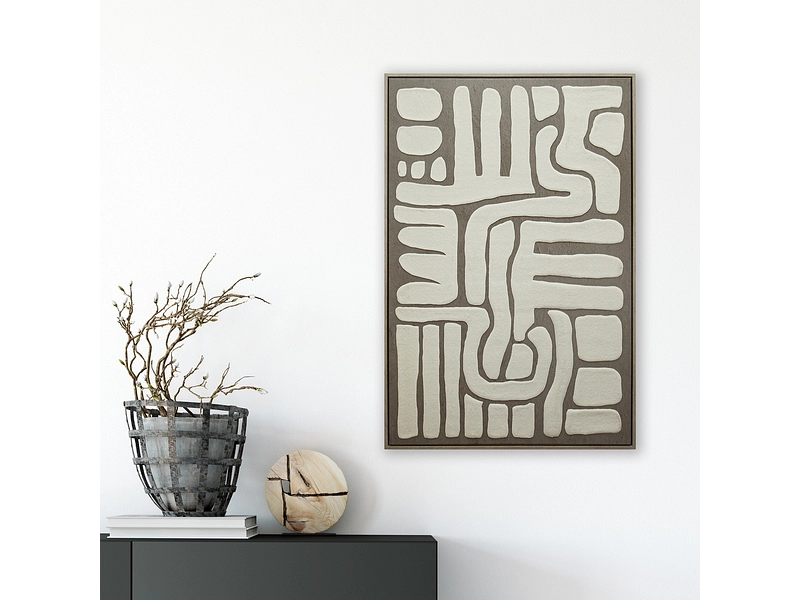 Toile texturée BAKU 1 pièce multicolore