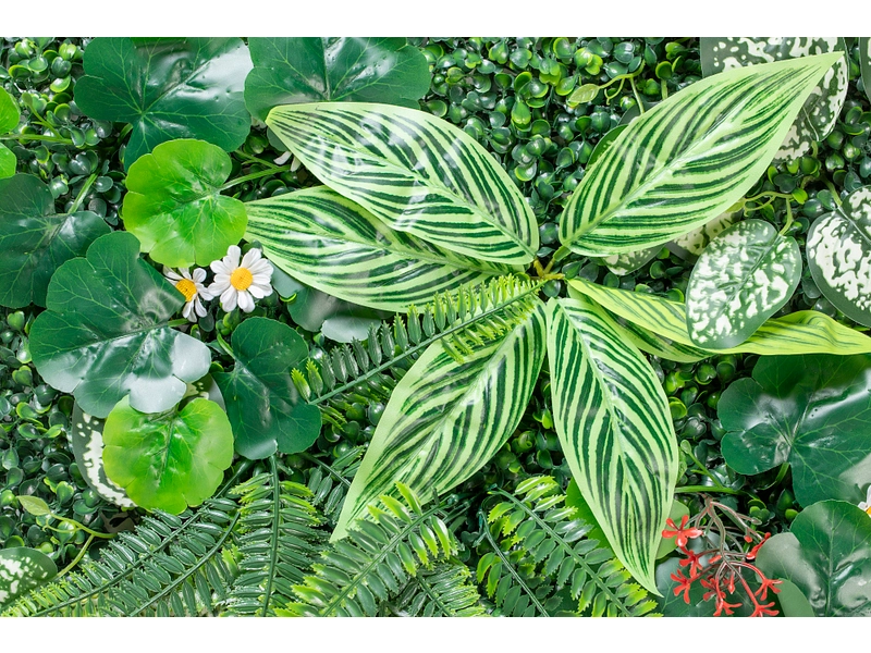 Stabilisiertes Pflanzen Gemälde TROPIC 1 Stück polyäthylen grün