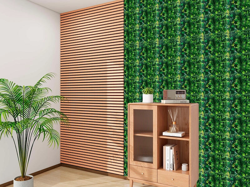 Stabilisiertes Pflanzen Gemälde TROPIC 1 Stück polyäthylen grün