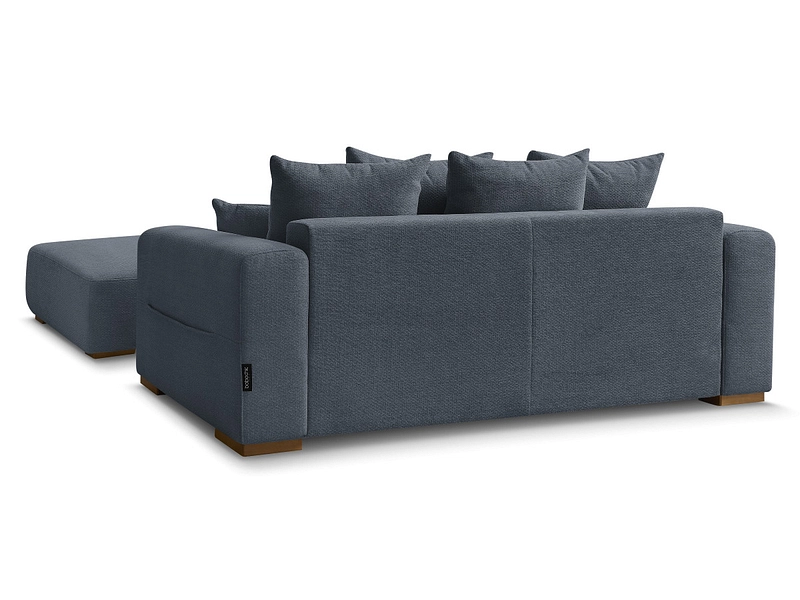 Canapé 2 places avec pouf BOBOCHIC SIDONIE