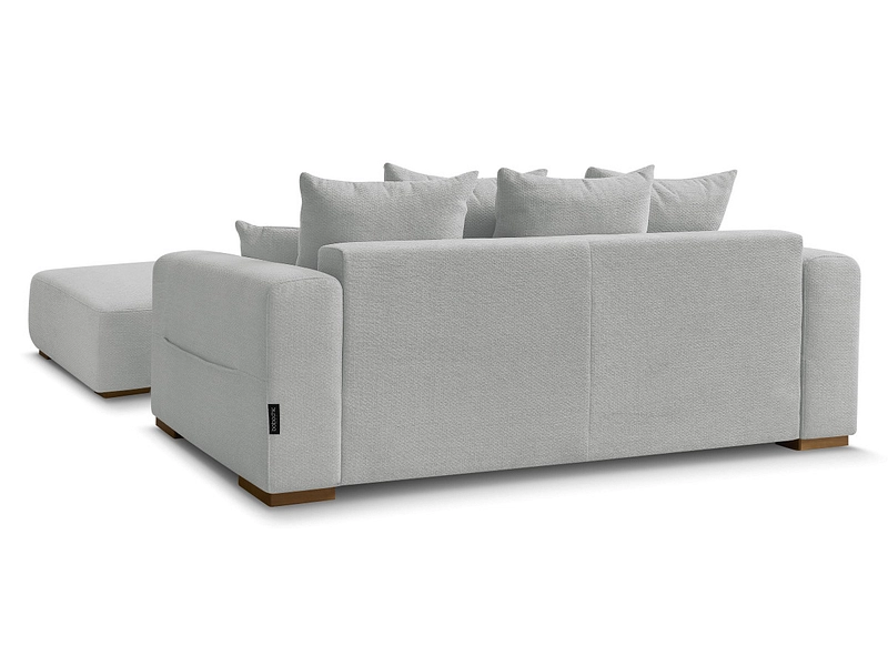 Canapé 2 places avec pouf BOBOCHIC SIDONIE