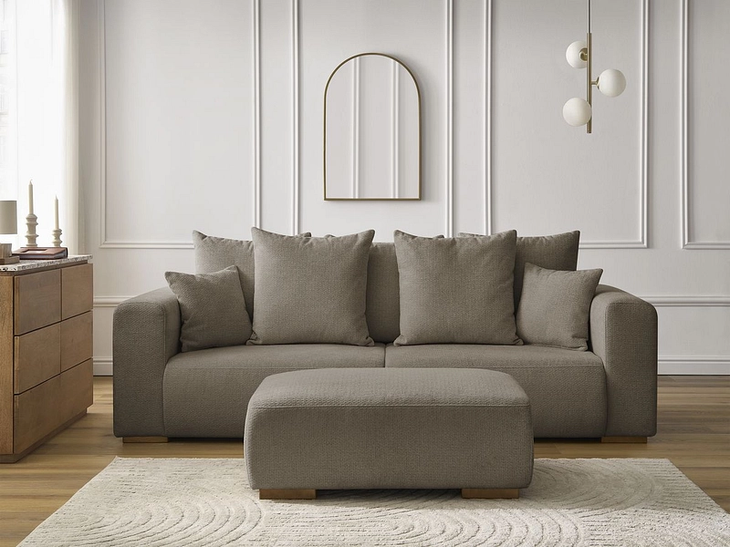 3er Sofa mit Hocker BOBOCHIC SIDONIE 3er Sofa mit Hocker BOBOCHIC SIDONIE