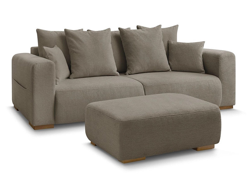 3er Sofa mit Hocker BOBOCHIC SIDONIE 3er Sofa mit Hocker BOBOCHIC SIDONIE