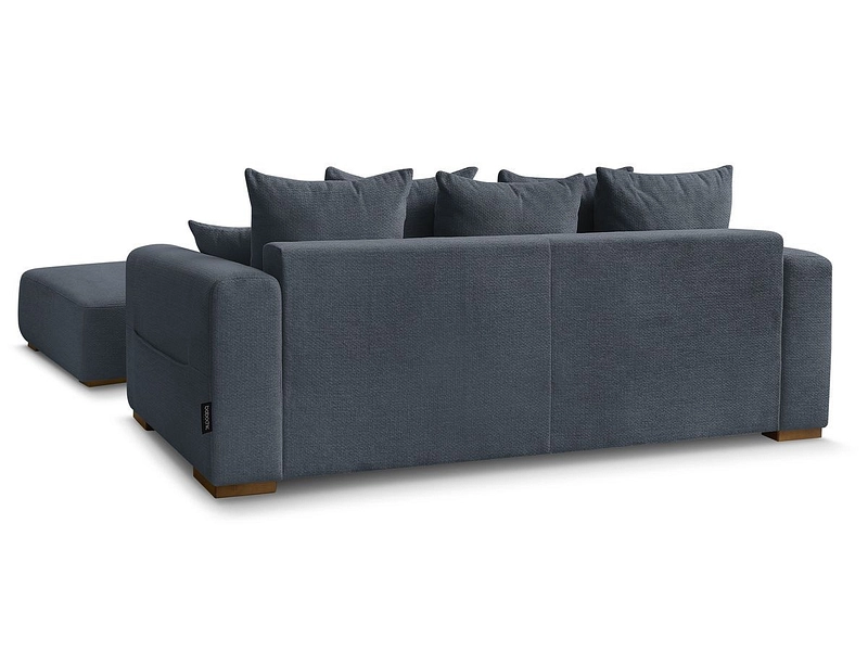 Canapé 3 places avec pouf BOBOCHIC SIDONIE