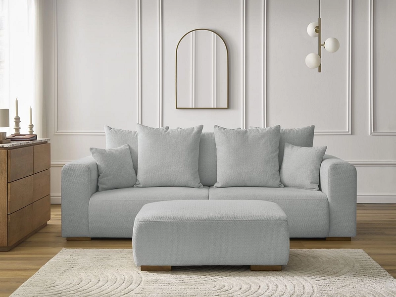 3er Sofa mit Hocker BOBOCHIC SIDONIE 3er Sofa mit Hocker BOBOCHIC SIDONIE