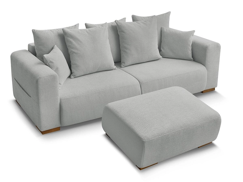 3er Sofa mit Hocker BOBOCHIC SIDONIE 3er Sofa mit Hocker BOBOCHIC SIDONIE