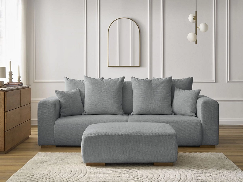 3er Sofa mit Hocker BOBOCHIC SIDONIE 3er Sofa mit Hocker BOBOCHIC SIDONIE