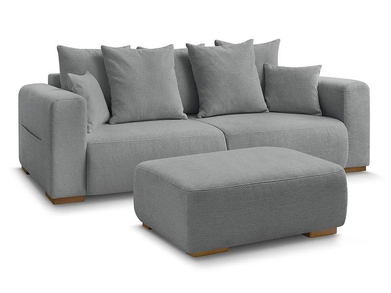 3er Sofa mit Hocker BOBOCHIC SIDONIE 3er Sofa mit Hocker BOBOCHIC SIDONIE