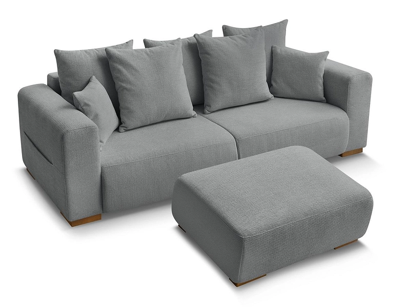 3er Sofa mit Hocker BOBOCHIC SIDONIE 3er Sofa mit Hocker BOBOCHIC SIDONIE
