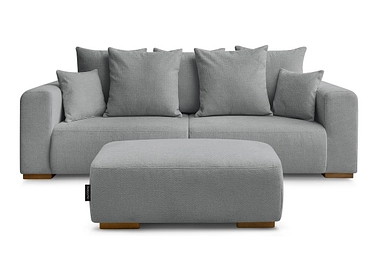 3er Sofa mit Hocker BOBOCHIC SIDONIE