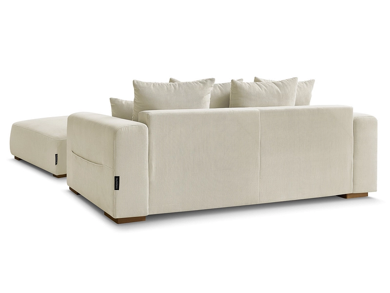 Divano 2 posti con pouf BOBOCHIC SIDONIE