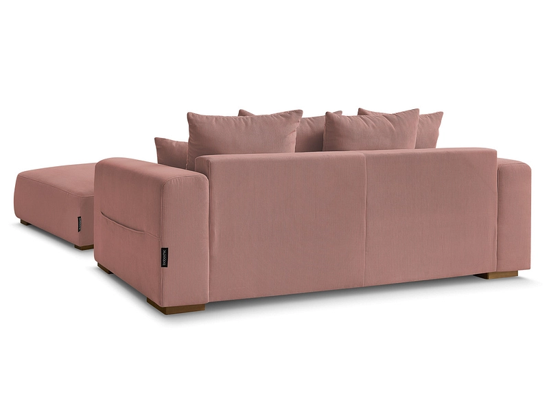 Divano 2 posti con pouf BOBOCHIC SIDONIE