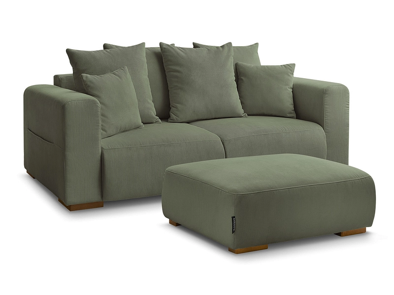 2er Sofa mit Hocker BOBOCHIC SIDONIE 2er Sofa mit Hocker BOBOCHIC SIDONIE