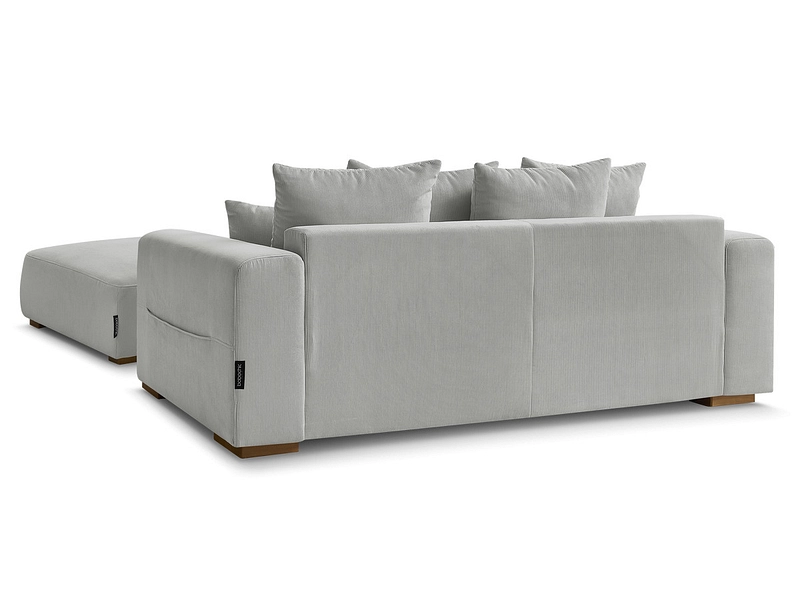 Divano 2 posti con pouf BOBOCHIC SIDONIE