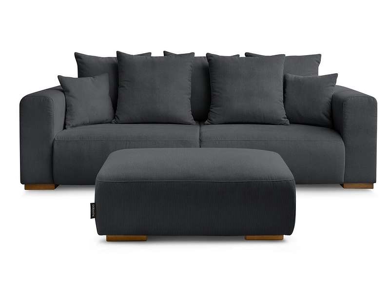 3er Sofa mit Hocker BOBOCHIC SIDONIE 3er Sofa mit Hocker BOBOCHIC SIDONIE