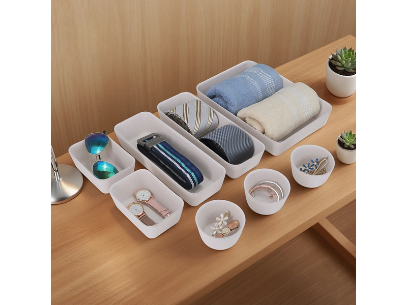 Set Aufbewahrungsboxen JANEL beige