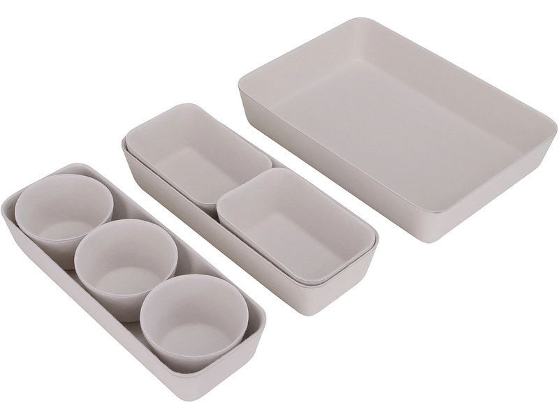 Set Aufbewahrungsboxen JANEL beige