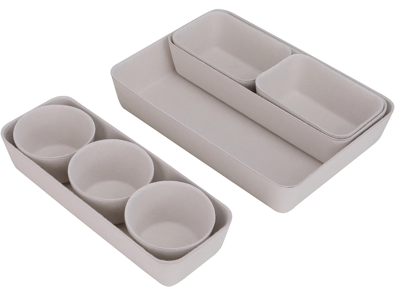 Set Aufbewahrungsboxen JANEL beige