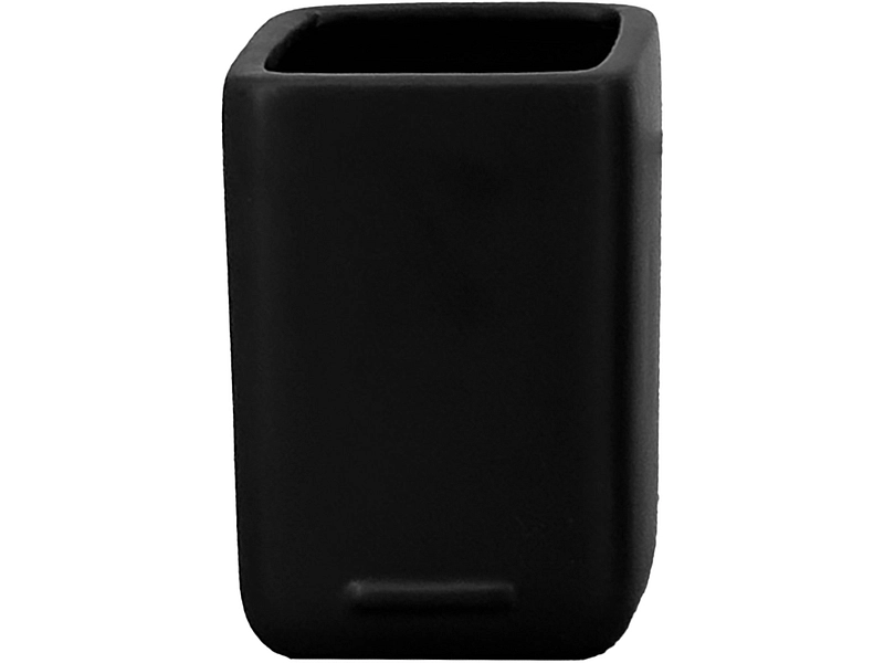 Badezimmerbecher BRUSH schwarz