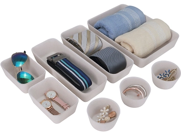 Set Aufbewahrungsboxen JANEL beige