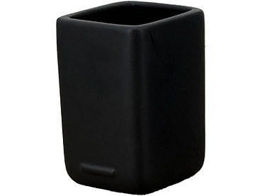 Badezimmerbecher BRUSH schwarz
