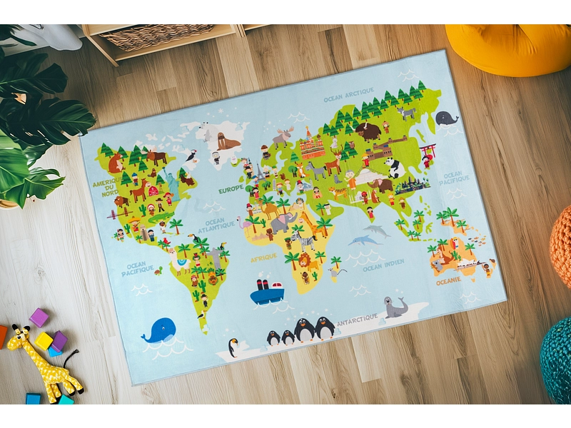 Kinderteppich WORLD