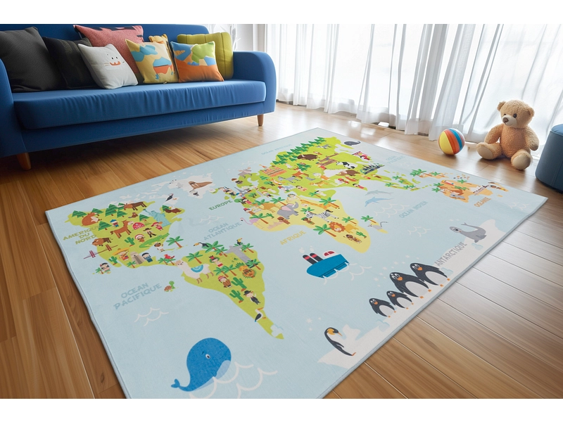 Kinderteppich WORLD