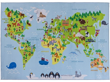 Kinderteppich WORLD