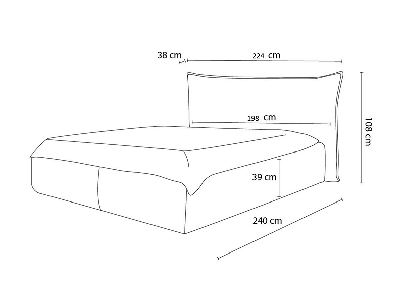 Letto contenitore BOBOCHIC JADE