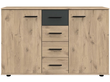 Kommode BUDAPEST 2 Türen 4 Schubladen
