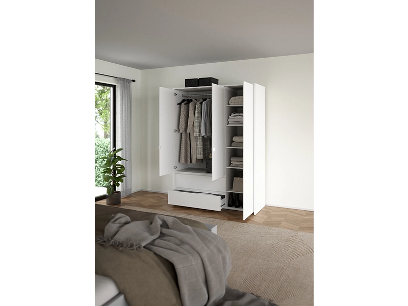 Drehtürenschrank NEXT weiss