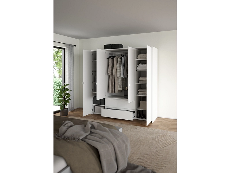 Drehtürenschrank NEXT weiss
