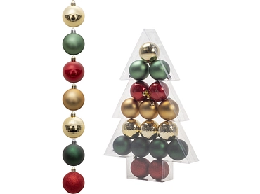 Set 17 Weihnachtskugeln SAPINELLE