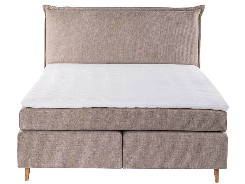 Boxspringbett LUGANO taupe