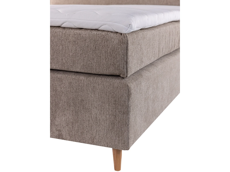 Boxspringbett LUGANO taupe